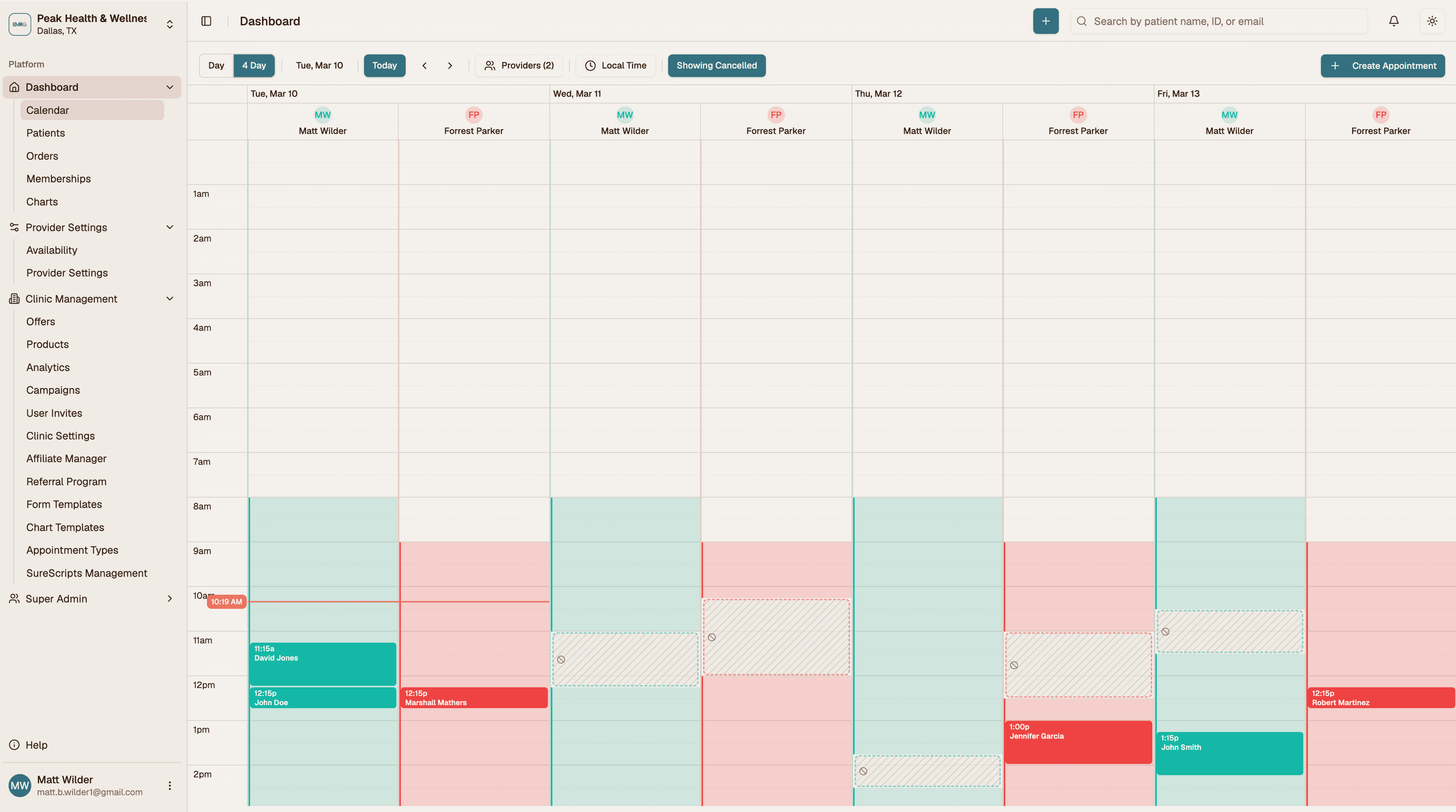 EMRG Platform Dashboard